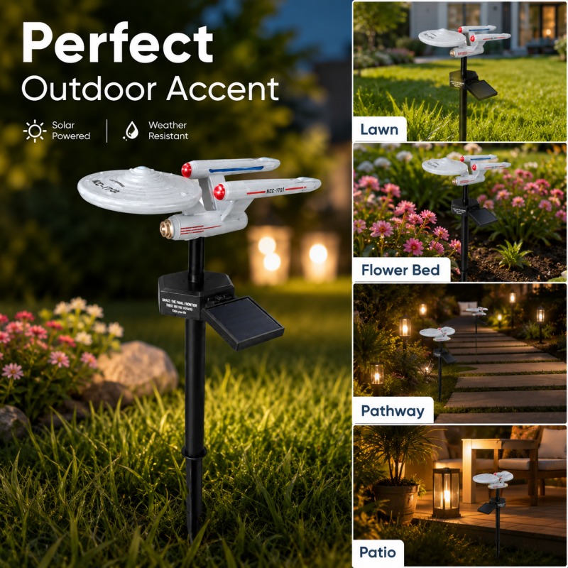 Outdoor Lighting For Gazebo - Lámpara Solar para Jardín con Forma
