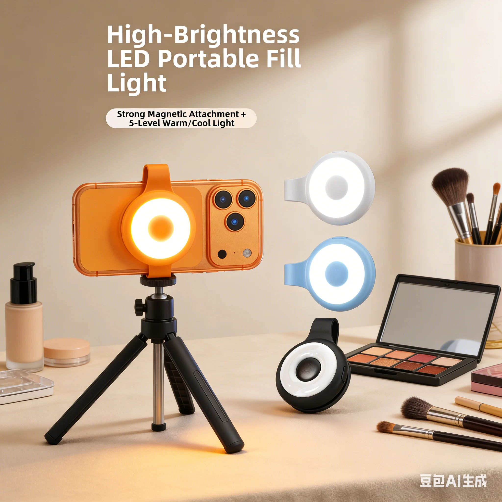 Outdoor Lighting And Camera - Luz de relleno de teléfono recargable