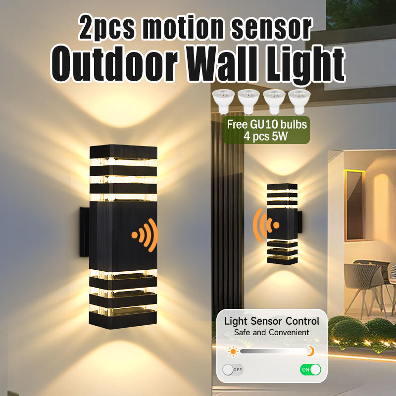 Outdoor Lighting Lux - Lámpara de pared con sensor de