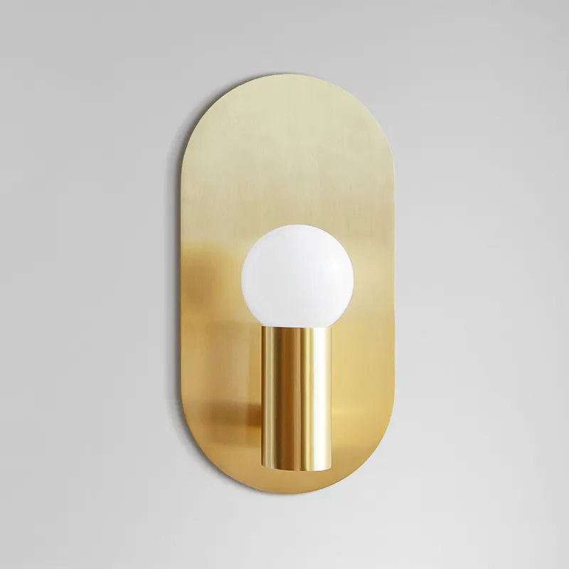 Outdoor Lighting Brass - Lámpara de Pared Creativa Nórdica para