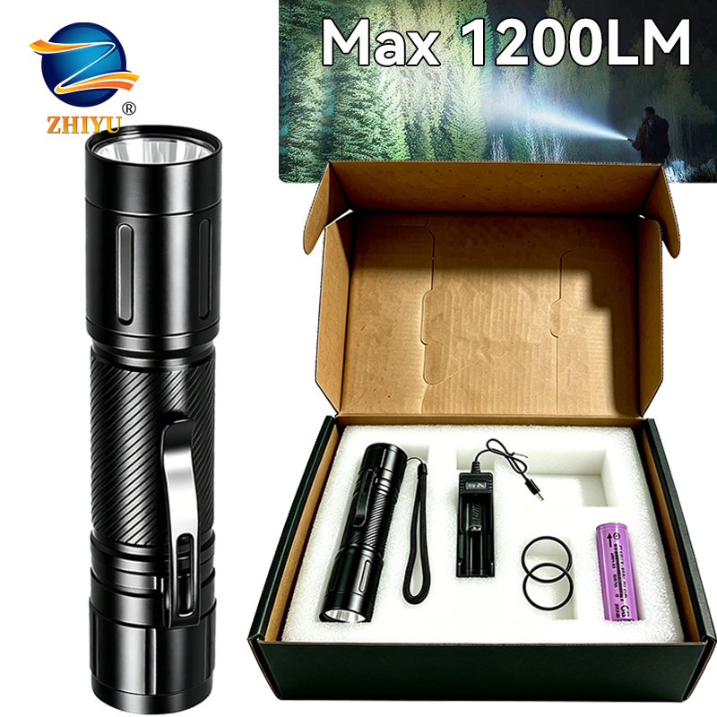 Outdoor Lighting Battery Powered - Linterna LED de Enfoque Fijo de