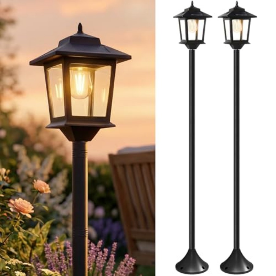 Outdoor Lighting Lamp - Lámparas Solares para Exteriores, Paquete de