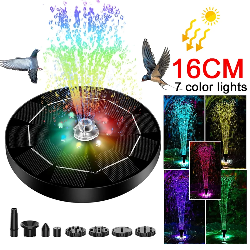 Outdoor Lighting For Gazebo - Luz de Fuente Solar giratoria, 7