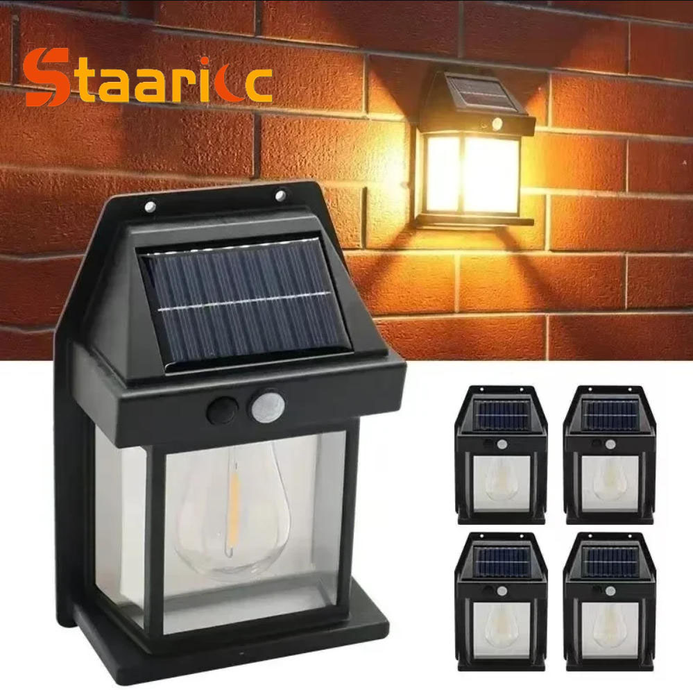 Outdoor Lighting Solar Panel - Lámpara Solar de Pared para Exteriores