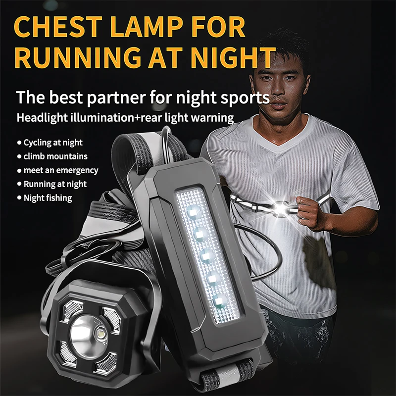Outdoor Lighting Rechargeable - Luz LED nocturna para correr, deporte