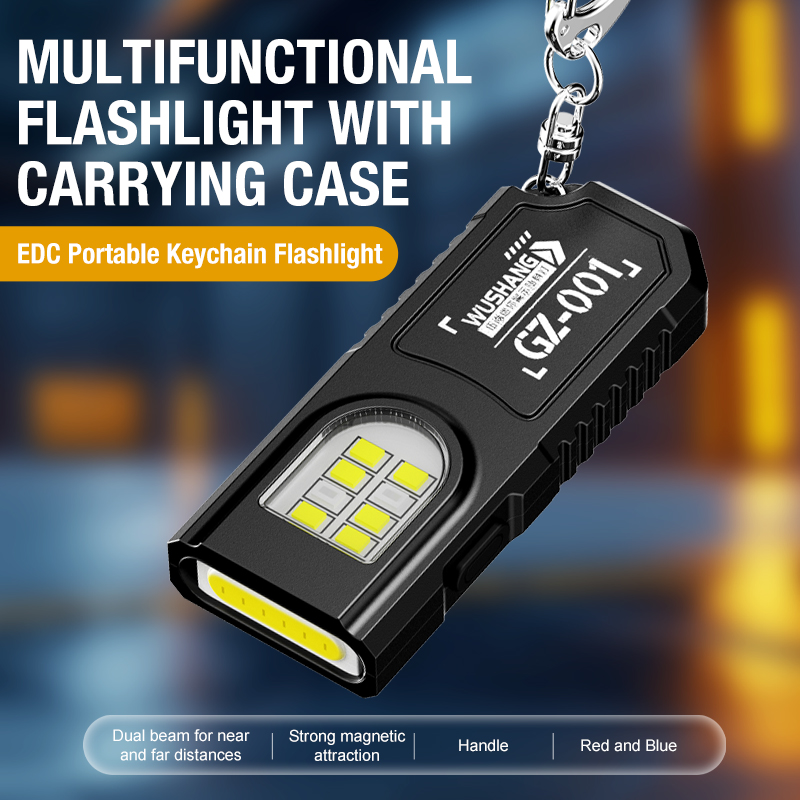 Outdoor Lighting Rechargeable - Linterna LED COB portátil con clip