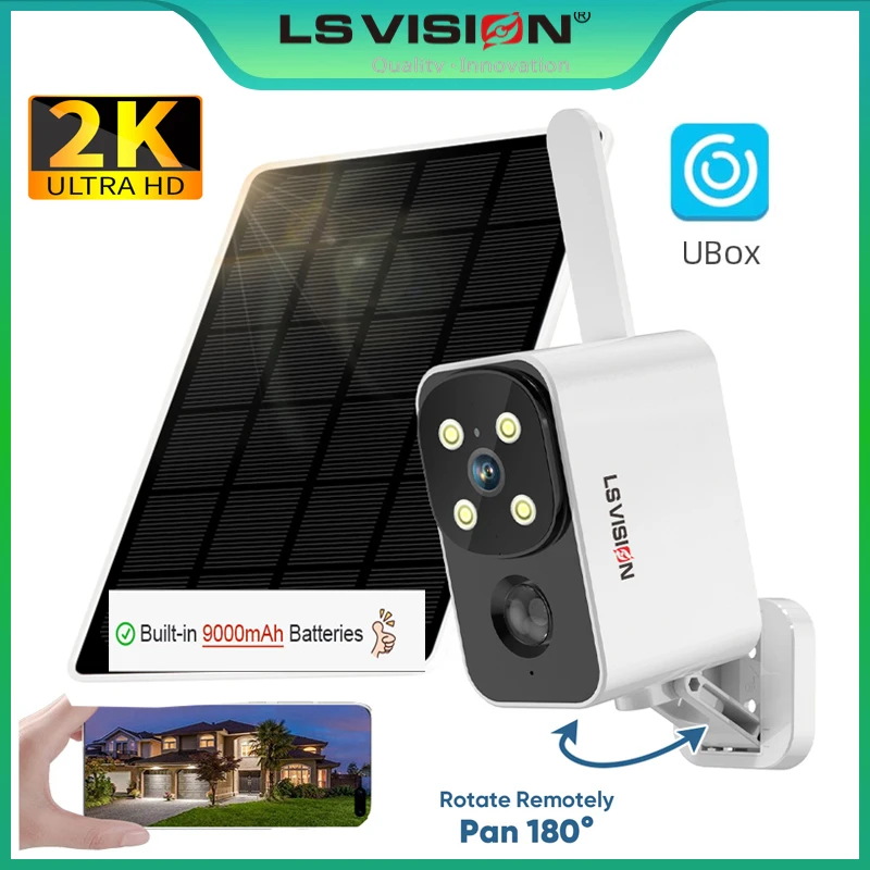 Outdoor Lighting And Camera - LS VISION cámara Solar para exteriores
