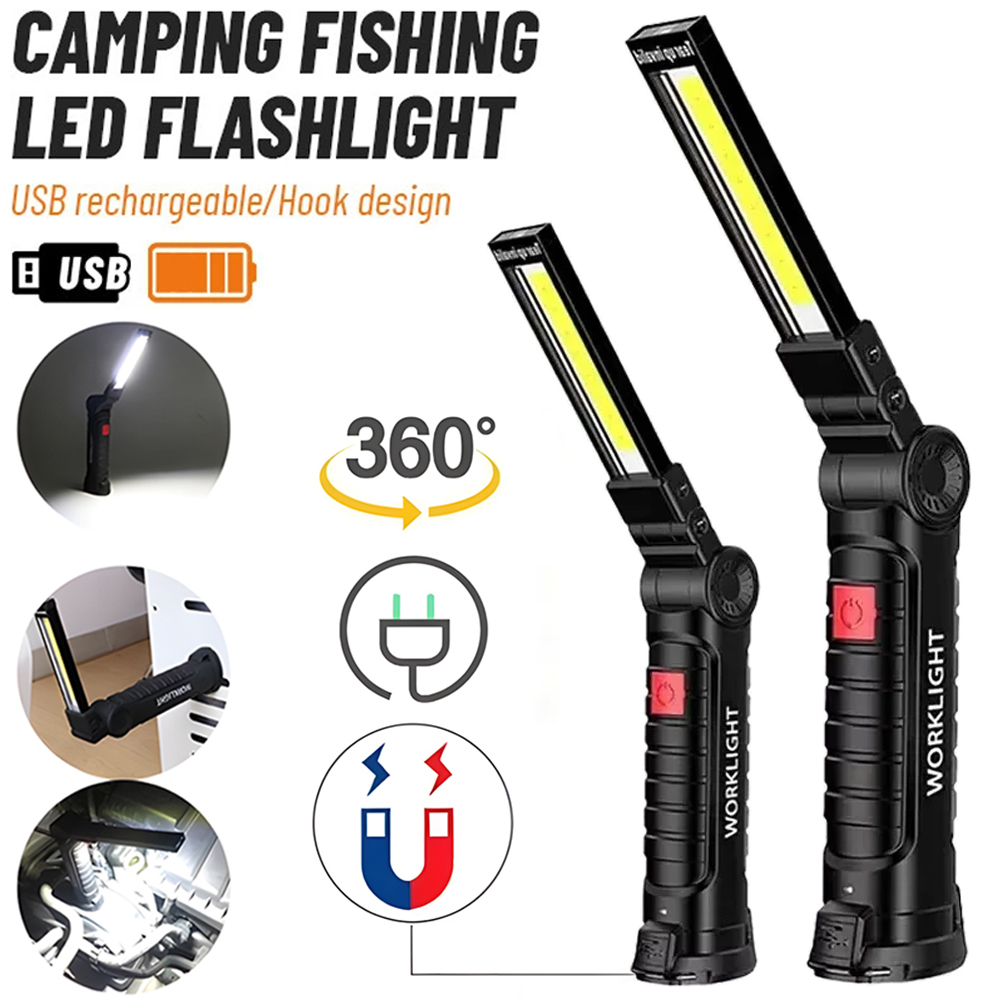 Outdoor Lighting Rechargeable - Linterna LED COB Lámpara de inspección