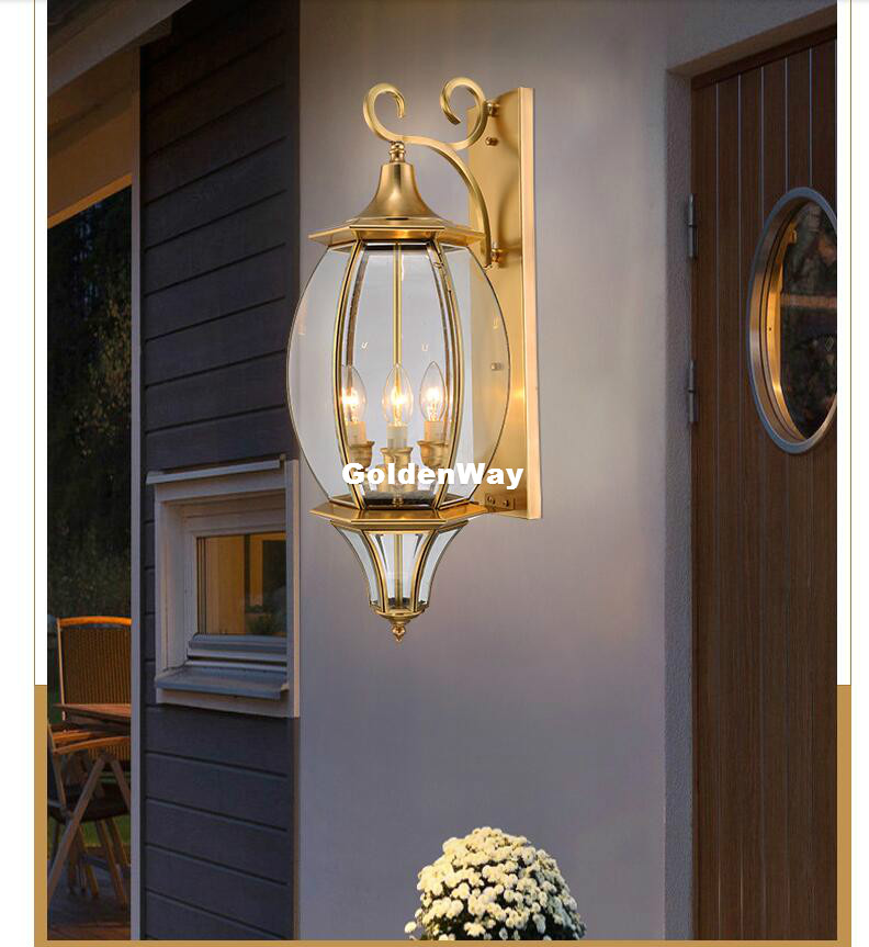 Lámpara de pared de latón anti - Outdoor Lighting Brass reseña y precio