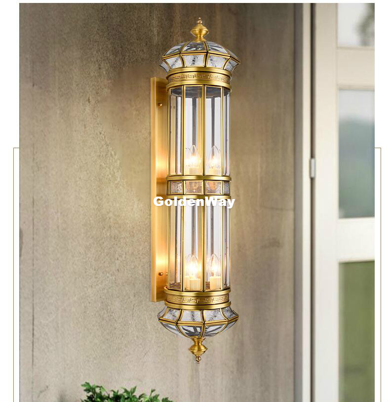 Lámpara de pared de latón anti - Outdoor Lighting Brass reseña y precio