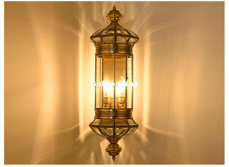 Lámpara de pared de latón anti - Outdoor Lighting Brass reseña y precio