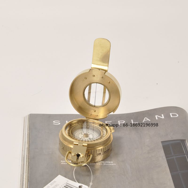 Brújula portátil para acampar, - Outdoor Lighting Brass reseña y precio
