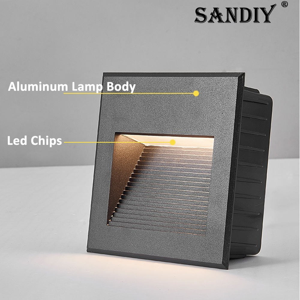 SANDIY-Lámparas empotrables pa - Outdoor Lighting Lux reseña y precio