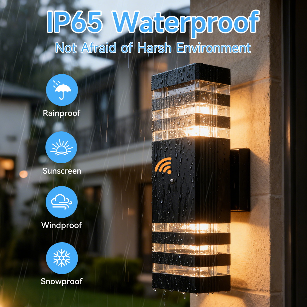 Lámpara de pared con sensor de - Outdoor Lighting Lux reseña y precio
