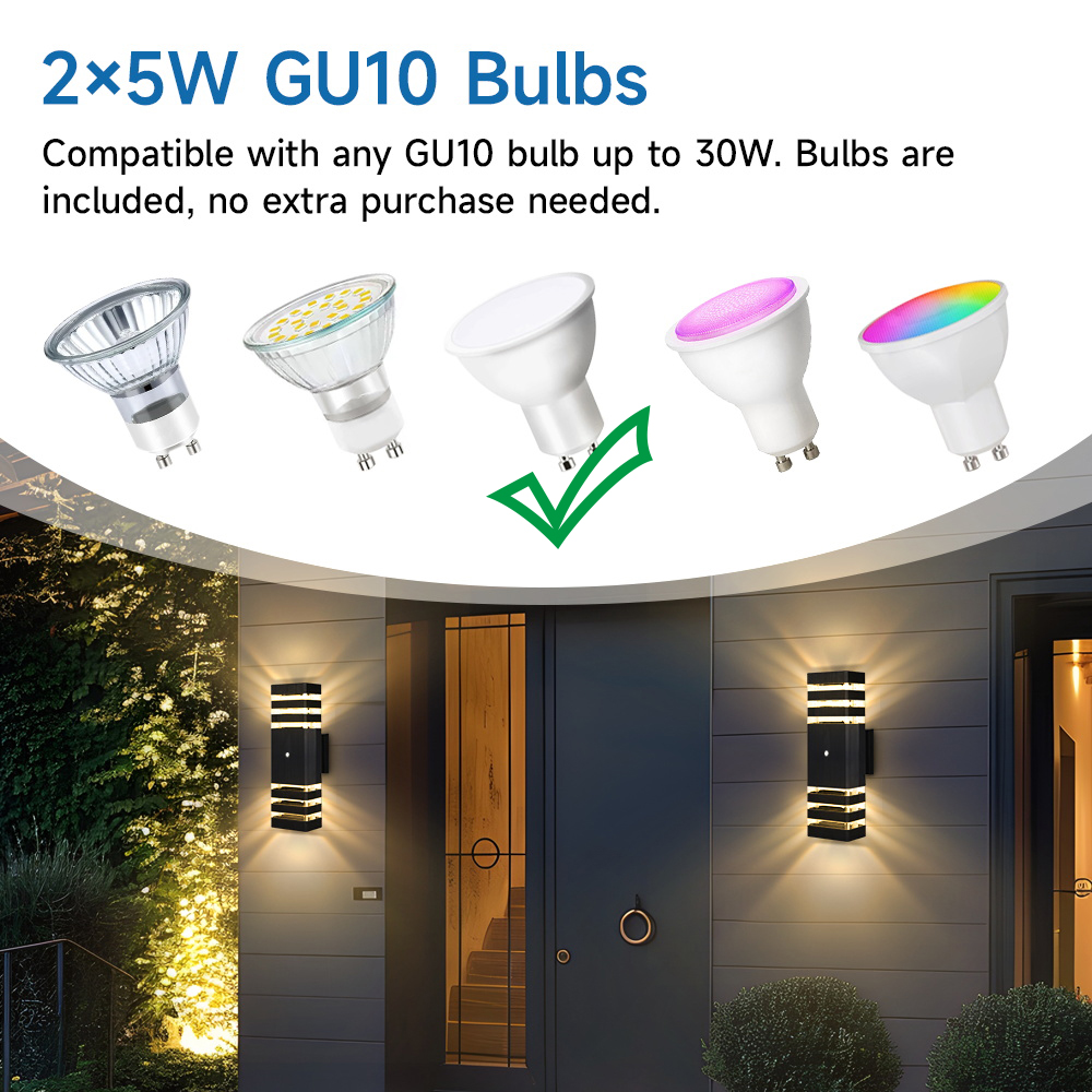Lámpara de pared con sensor de - Outdoor Lighting Lux reseña y precio