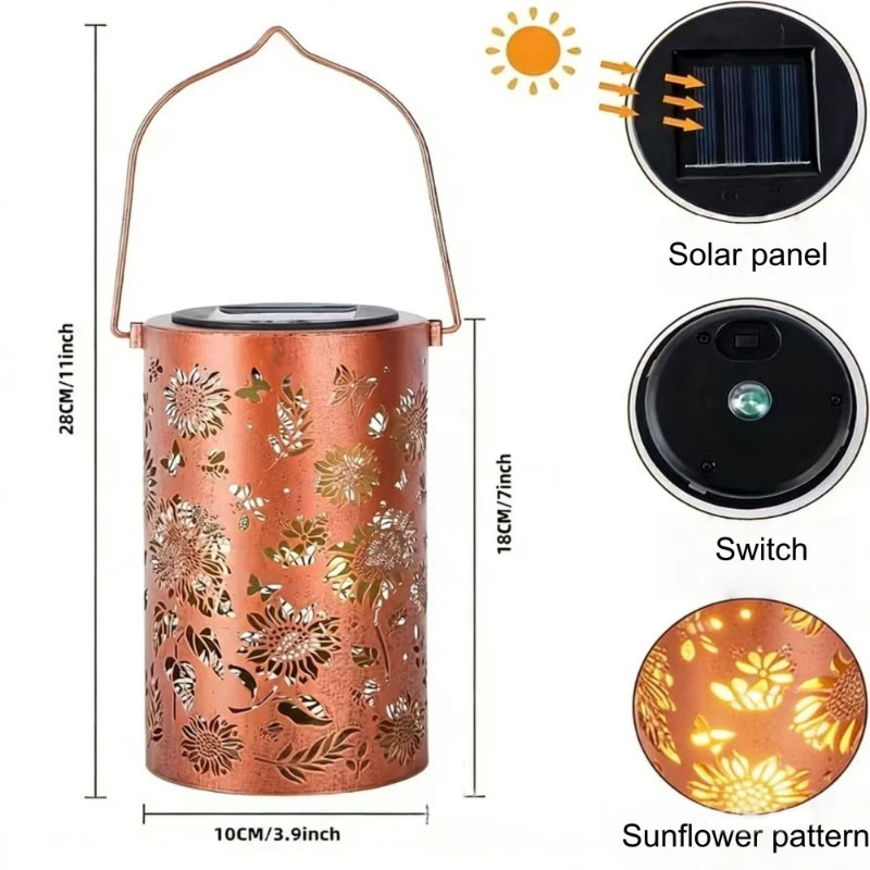 Lámpara Solar Decorativa con D - Solar Lantern Hanging reseña y precio