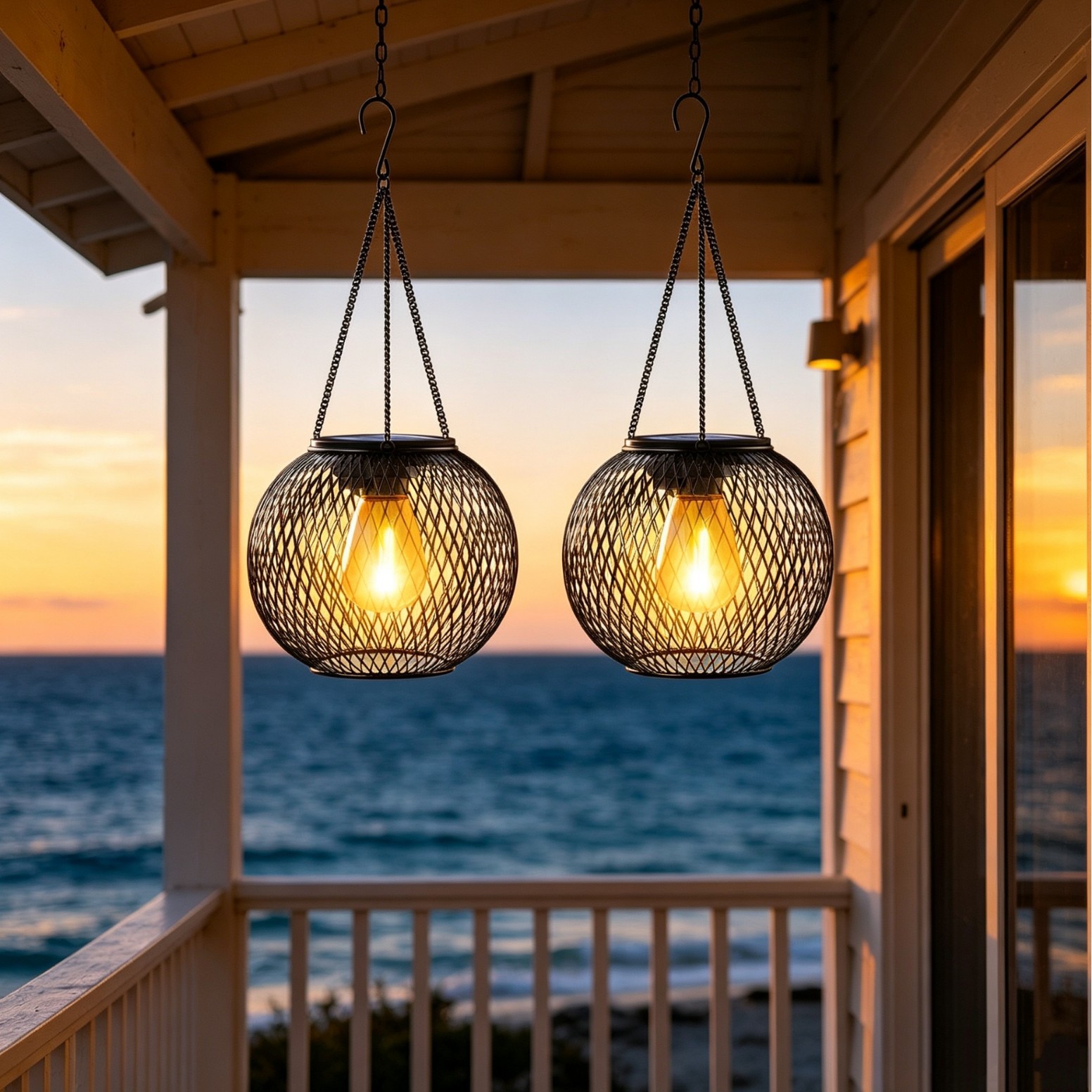Lámpara LED Solar Colgante par - Outdoor Lighting For Gazebo reseña y precio