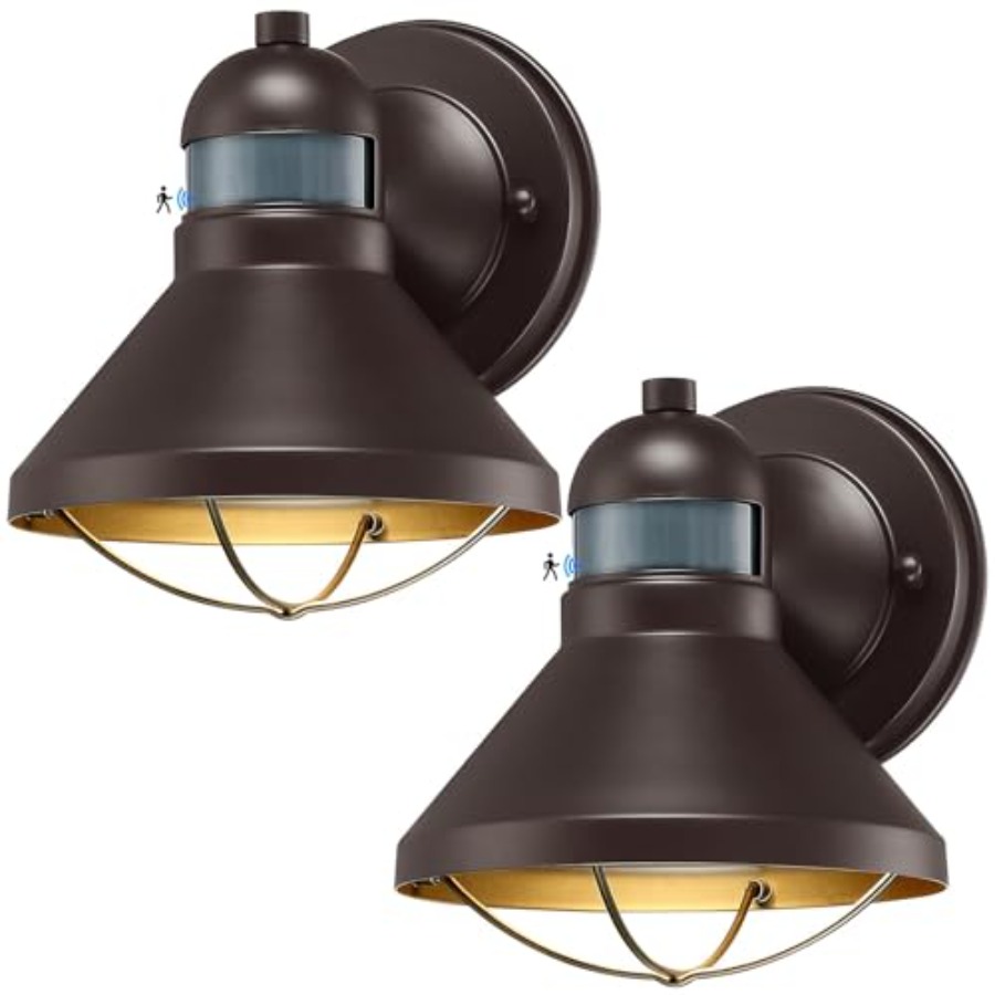 Paquete de 2 Lámparas de Pared - Outdoor Lighting Dusk To Dawn reseña y precio