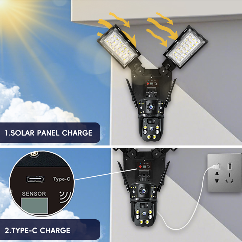 Cámara de seguridad PTZ solar  - Outdoor Lighting And Camera reseña y precio