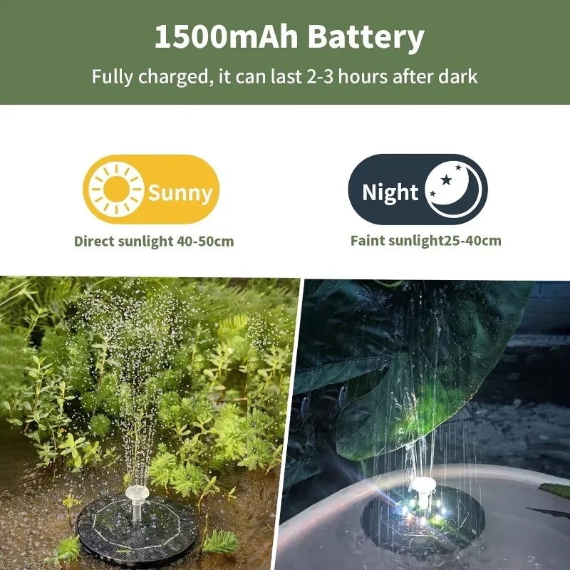Luz de Fuente Solar giratoria, - Outdoor Lighting For Gazebo reseña y precio