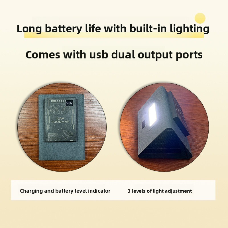 Cargador de Panel Solar Plegab - Outdoor Lighting Solar Panel reseña y precio
