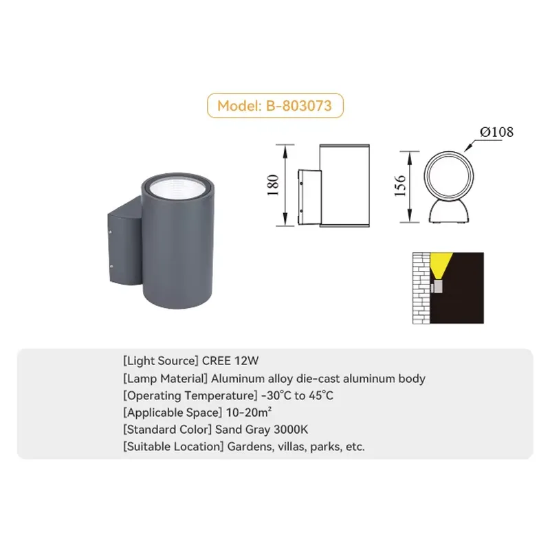 Lámpara de Pared Decorativa pa - Outdoor Lighting Lamp reseña y precio