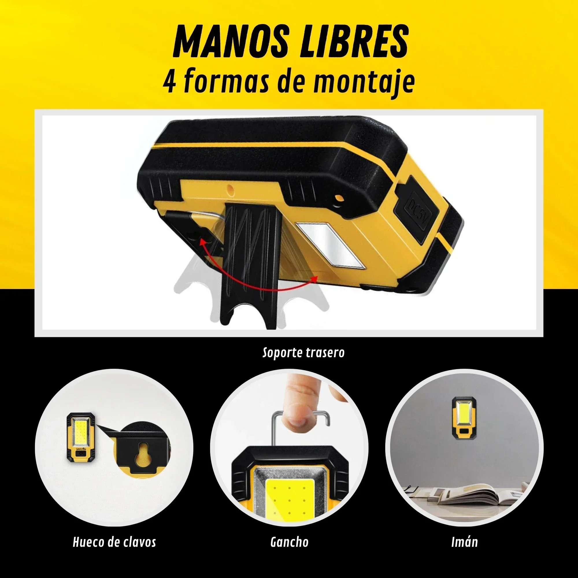 Linterna de Trabajo Recargable - Outdoor Lighting Nearby reseña y precio