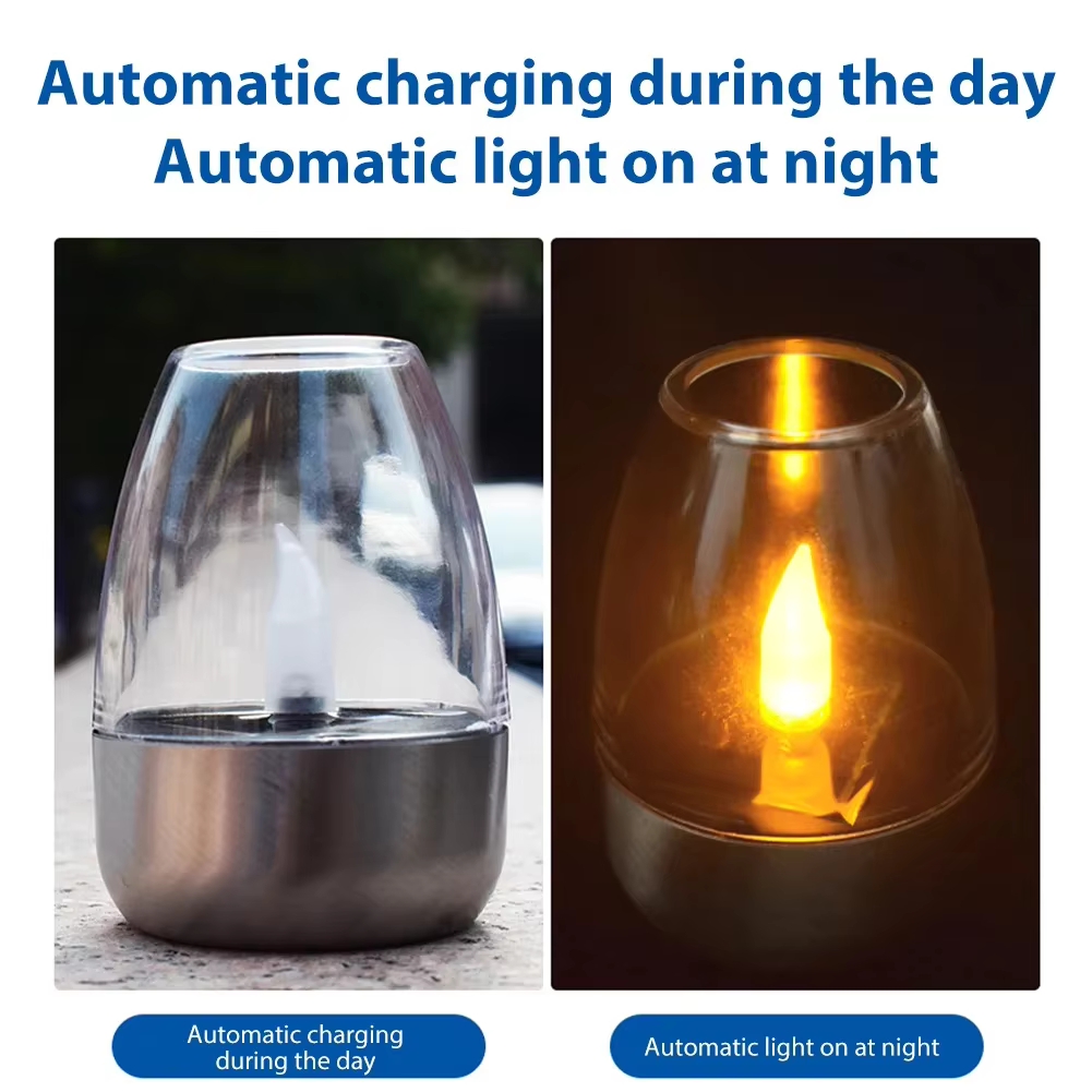 Velas solares LED de acero ino - Outdoor Lighting For Gazebo reseña y precio