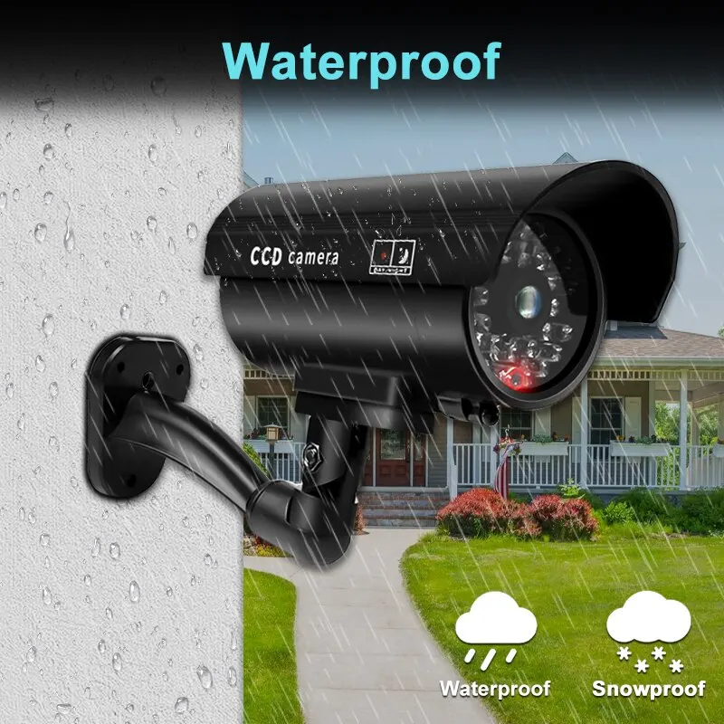 Cámara de seguridad ficticia r - Outdoor Lighting And Camera reseña y precio