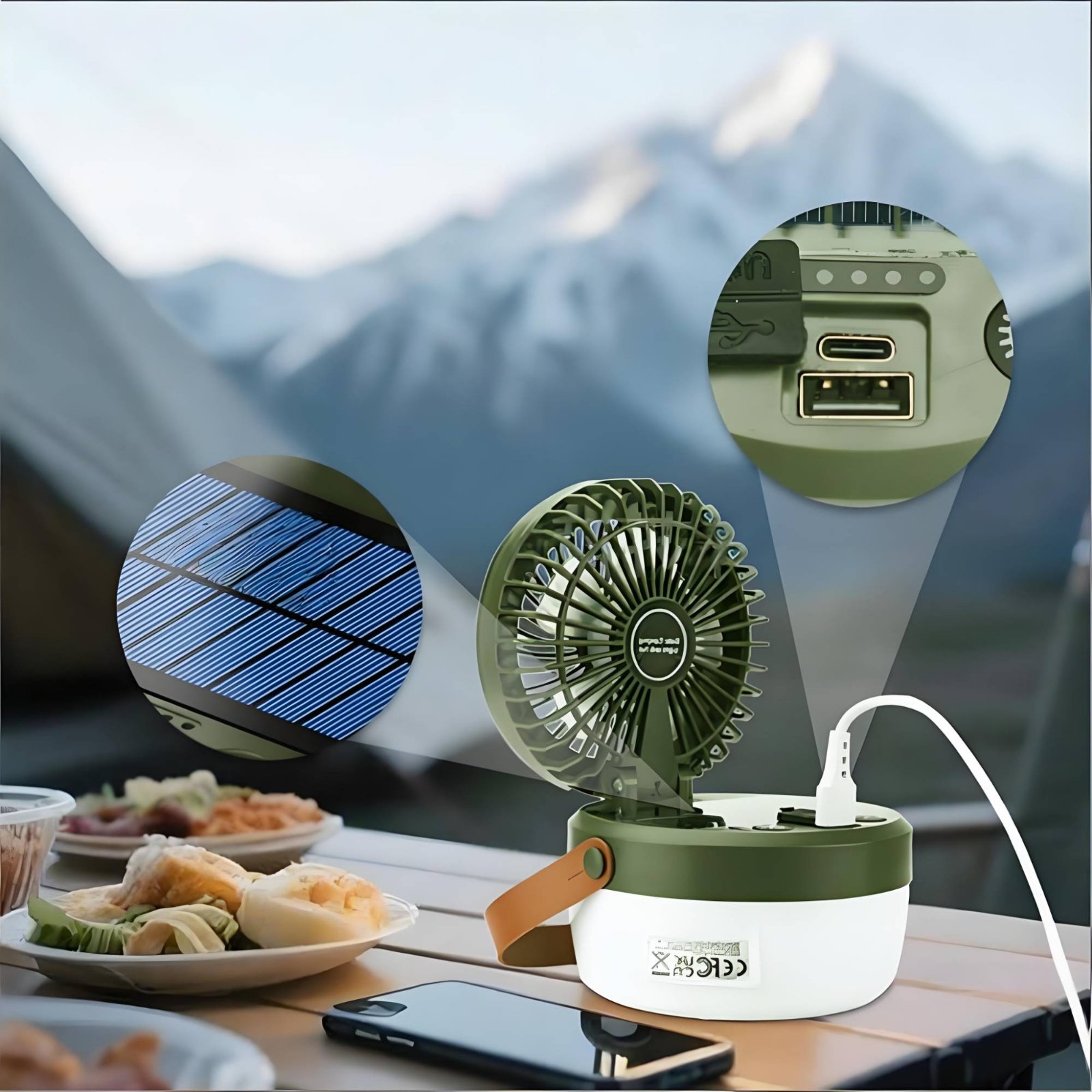 Linterna de Camping Solar con  - Solar Lantern Hanging reseña y precio