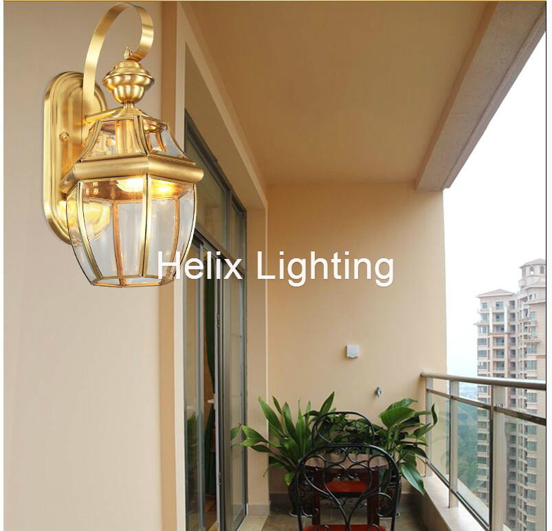 Lámpara de pared de latón anti - Outdoor Lighting Brass reseña y precio
