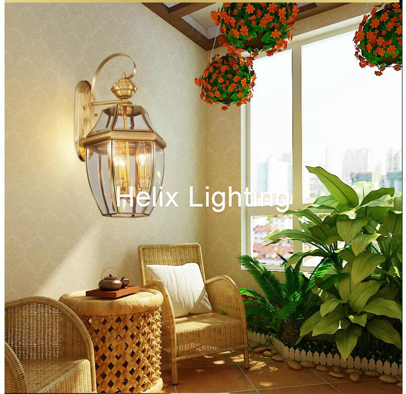 Lámpara de pared de latón anti - Outdoor Lighting Brass reseña y precio