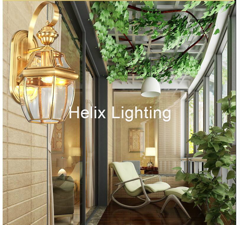 Lámpara de pared de latón anti - Outdoor Lighting Brass reseña y precio