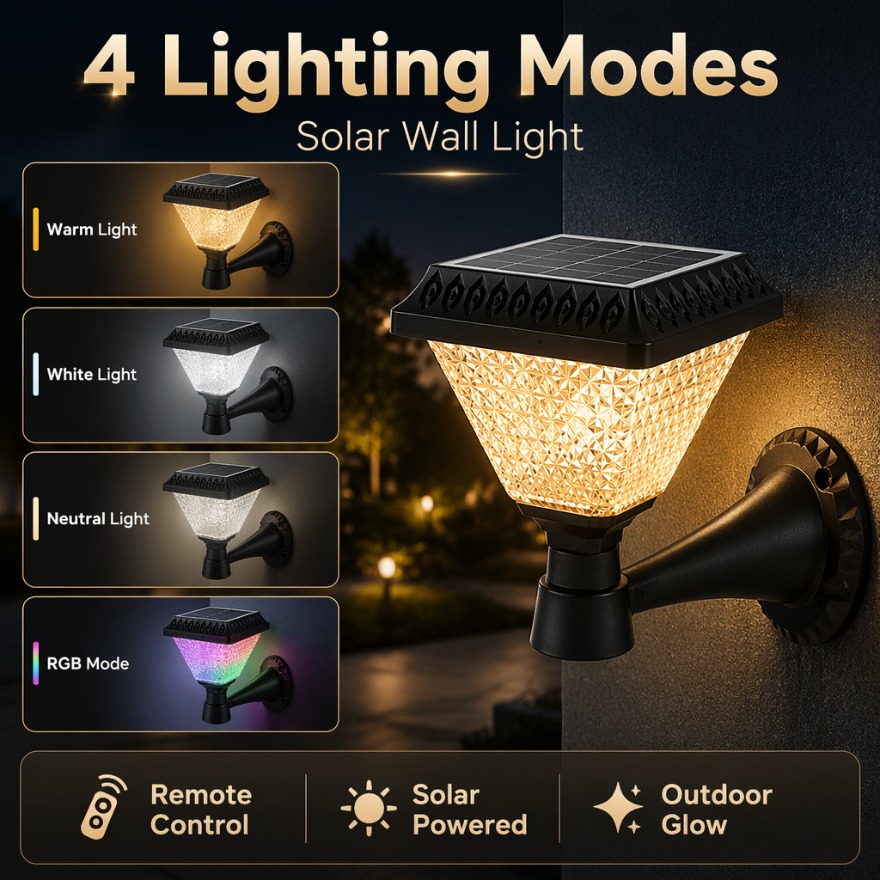 Lámpara Solar LED para Poste E - Outdoor Lighting Dusk To Dawn reseña y precio