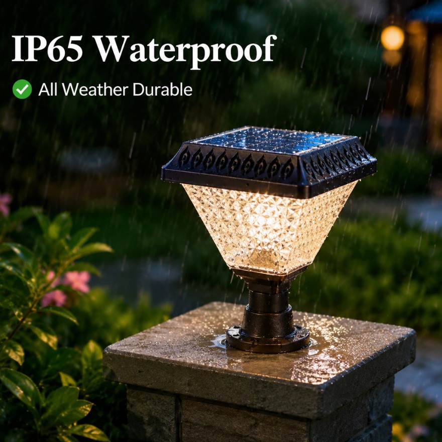 Lámpara Solar LED para Poste E - Outdoor Lighting Dusk To Dawn reseña y precio