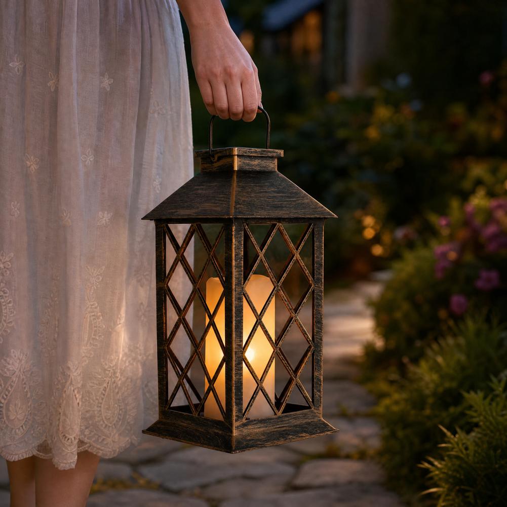 Linterna Solar Retro, Lámpara  - Solar Lantern Hanging reseña y precio
