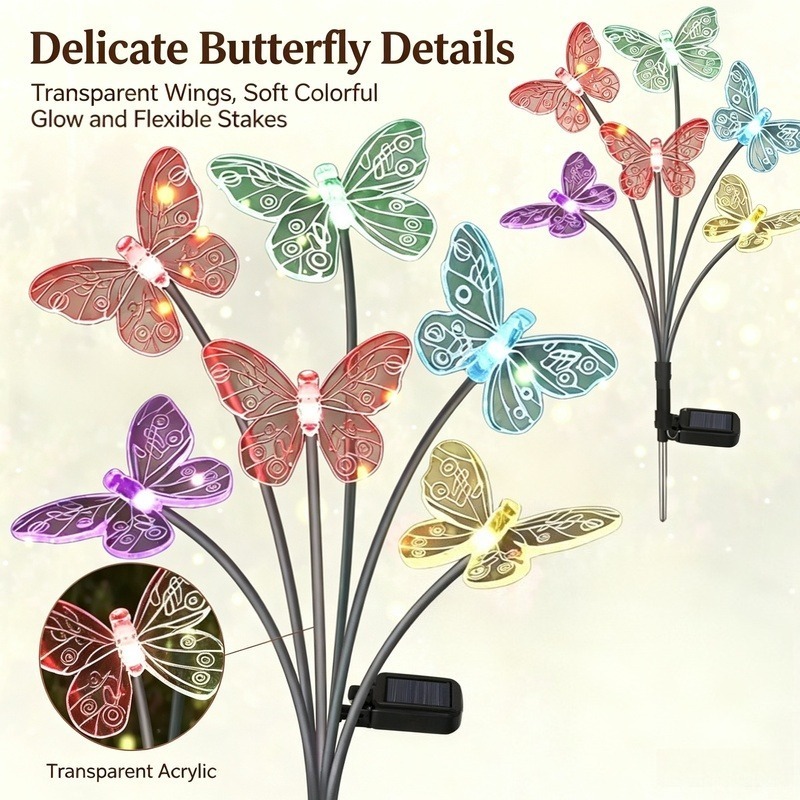 Luces de Mariposa con Energía  - Outdoor Lighting Battery Powered reseña y precio