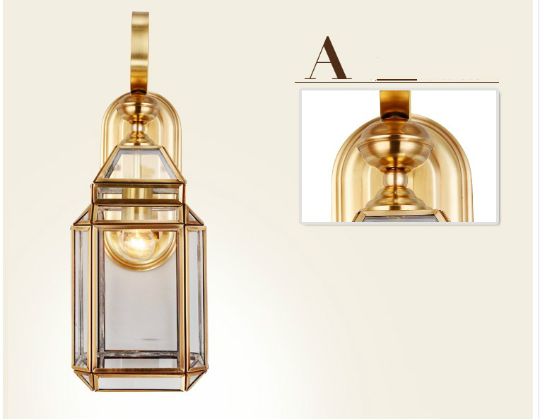 Lámpara de pared de bronce mod - Outdoor Lighting Brass reseña y precio