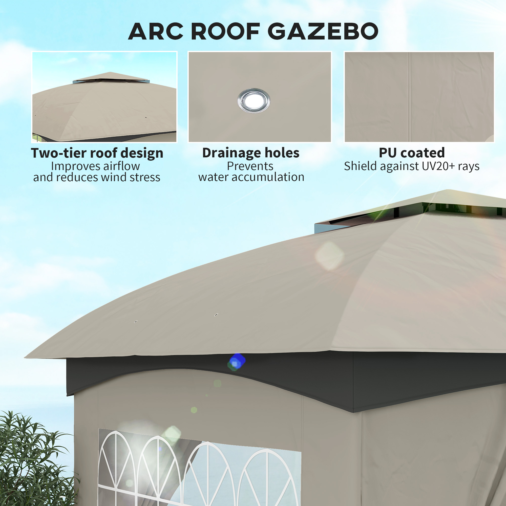 Gazebo para Exteriores de 11'  - Outdoor Lighting For Gazebo reseña y precio