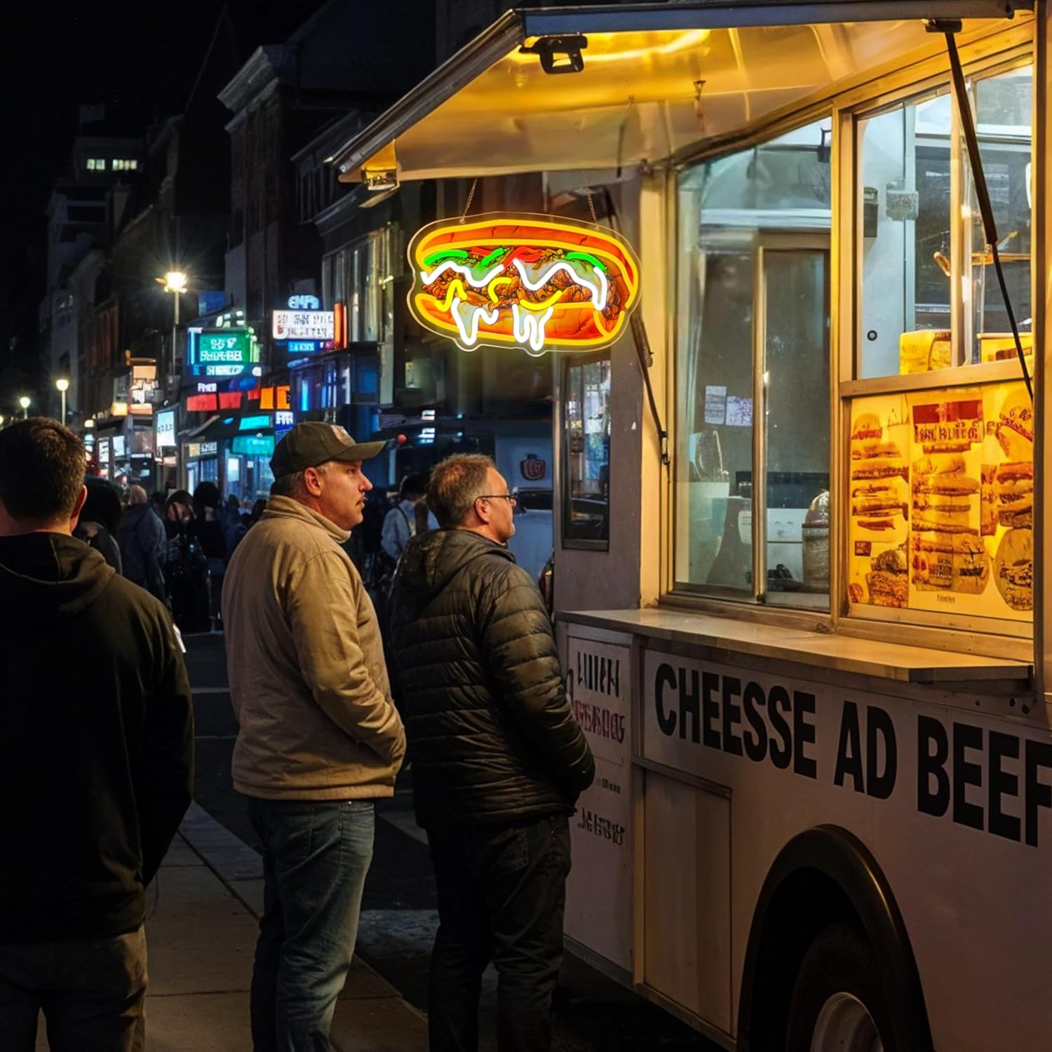 Letrero de Neón Philly Cheeses - Outdoor Lighting Vendors reseña y precio