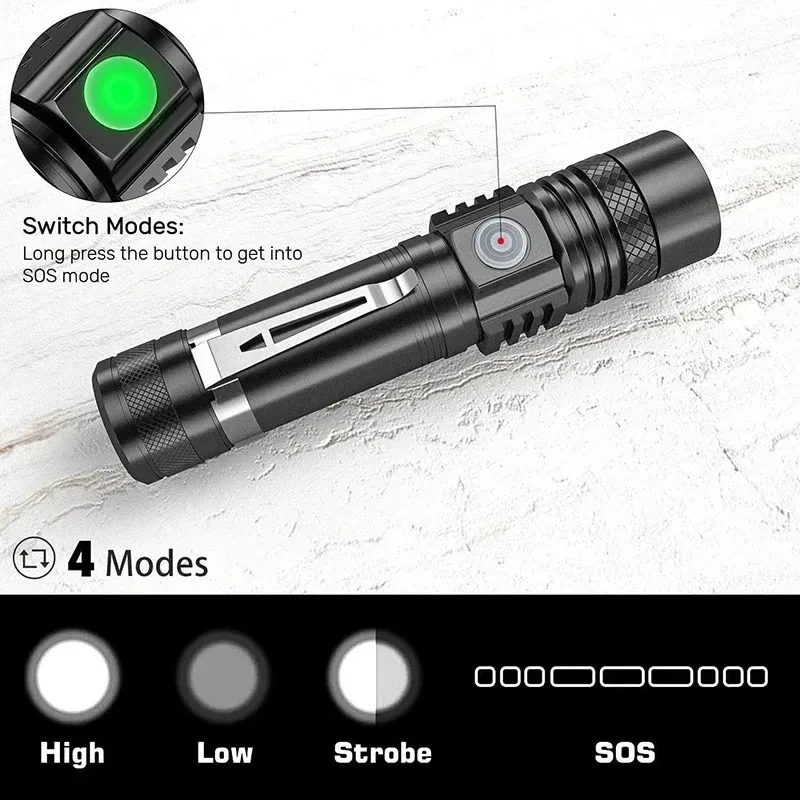 Linterna LED T6 Recargable, Li - Outdoor Lighting Nearby reseña y precio