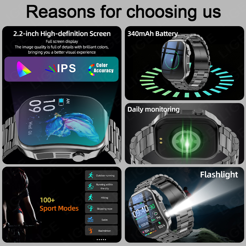 Reloj Inteligente para Hombre  - Outdoor Lighting Ip Rating reseña y precio