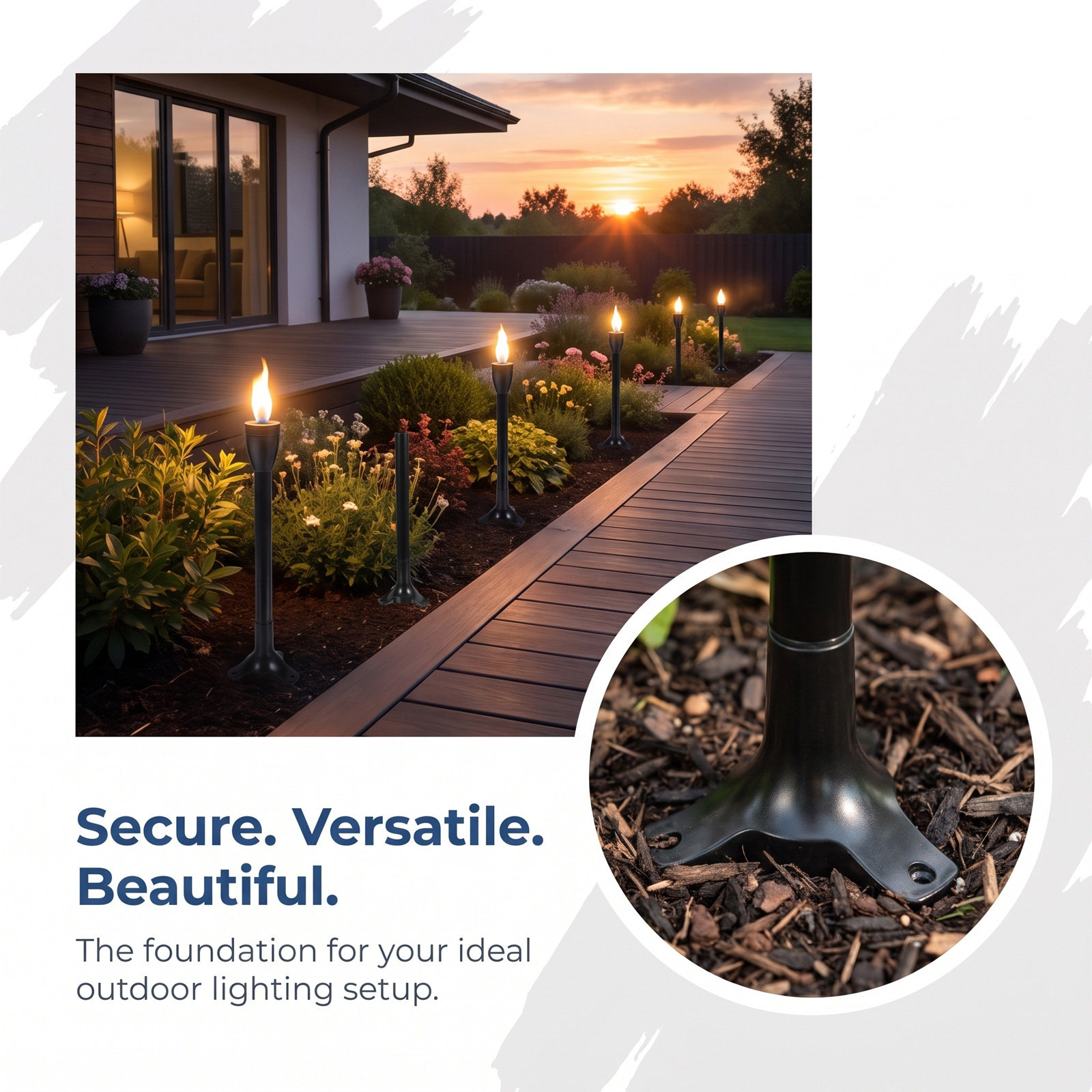 Juego de 6 estacas de suelo pa - Outdoor Lighting Lamp reseña y precio
